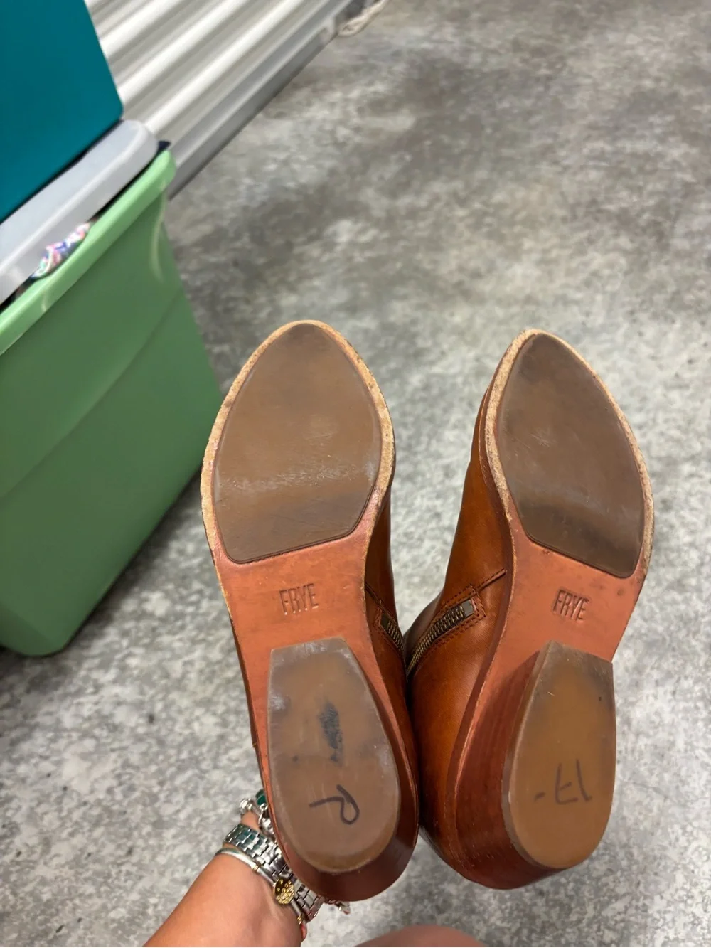 Frye Carson  piping bootie size 7.5